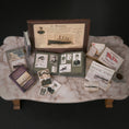 Load image into Gallery viewer, Miniature Titanic Ephemera Memorial Vignette Artisan OOAK Paper Display