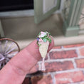 Load image into Gallery viewer, Vintage Crocheted Easter Reticule Basket with Bunny Cookie and Candy