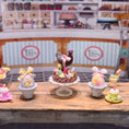 Load image into Gallery viewer, Chocolate Rooster & Easter Eggs Decorated Cake on Glass Stand Miniature