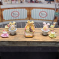 Load image into Gallery viewer, Miniature Decorated Easter Egg Sugar Cookie with Bunny Scene by Paris Miniatures