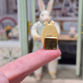 Load image into Gallery viewer, Miniature Decorated Easter Egg Sugar Cookie with Bunny Scene by Paris Miniatures