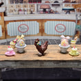Load image into Gallery viewer, Miniature Easter Springtime Chocolate Hen Confectionery Figure