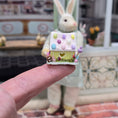 Load image into Gallery viewer, Yellow Easter Sugar House with Pastel Candy Display Centerpiece Miniature