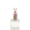 Load image into Gallery viewer, Pink Polka Dots Bunny-Topped Jelly Bean Glass Candy Shop Jar Miniature