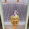 Load image into Gallery viewer, C. Rohal OOAK Teapot Tea Party Easter Cake Centerpiece on Glass Stand
