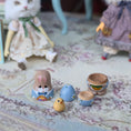 Load image into Gallery viewer, Diane Jones Hand-Painted Easter Bunny Nesting Doll Set with Chick 1995