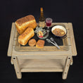 Load image into Gallery viewer, Tomo Tanaka Nunu’s House Rustic Bread and Wine Board Diorama Miniature