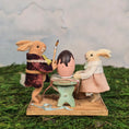 Load image into Gallery viewer, Veronique Lux Rabbit Children Decorating Chocolate Easter Egg Vignette France