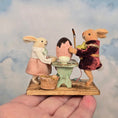 Load image into Gallery viewer, Veronique Lux Rabbit Children Decorating Chocolate Easter Egg Vignette France