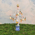 Load image into Gallery viewer, Whimsical Decorated Easter Tree in Porcelain Urn Planter Dollhouse Miniature