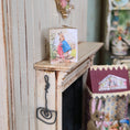 Load image into Gallery viewer, Storybook Shelf Sitter With Peter Rabbit Figure Dollhouse Miniature Nursery Decor