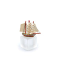 Load image into Gallery viewer, Three-Masted Clipper Ship Red & White Dollhouse Miniature