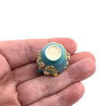 Load image into Gallery viewer, Ocean Blue Twin-Handle Amphora Shell Vase Sculptural Coastal Miniature Dollhouse