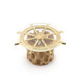 Load image into Gallery viewer, Ship’s Wheel Table with Galapagos Cholla Wood & Waved Resin