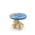 Load image into Gallery viewer, RARE Pamela Goldman Sea Shell Dining Set with Ocean-Blue Resin Tabletop