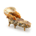 Load image into Gallery viewer, Pamela Goldman Shellwork Chaise Lounge Dollhouse Miniature