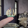 Load image into Gallery viewer, Tiny Green Miniature Rickmer Rickmers Barque Model Ship