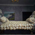 Load image into Gallery viewer, RARE Pamela Goldman Shell-Encrusted Bed with Woven Raffia Coverlet