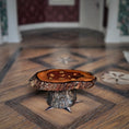 Load image into Gallery viewer, OOAK Rustic Live Edge Wood & Inset Resin Shell Coffee Table