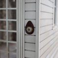 Load image into Gallery viewer, Tear-Shaped Carved Wood Nautical Barometer Dollhouse Miniature