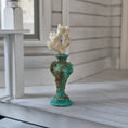 Load image into Gallery viewer, Pair of Clay Amphoras with Gold Leaf Patina & Natural Coral