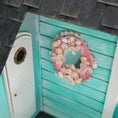 Load image into Gallery viewer, Artisan Sailors’ Valentine Pink Shells & Pearls Mirror Signed CRH 2017