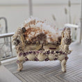 Load image into Gallery viewer, Pamela Goldman OOAK Sea Shell Settee Dollhouse Miniature