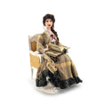 Load image into Gallery viewer, Victorian Lady Reading Scrapbook Porcelain Doll With Chair Dana Burton