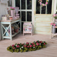 Load image into Gallery viewer, Floral Rose Table Runner Centerpieces Set Of Three Miniature Dollhouse