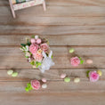 Load image into Gallery viewer, Miniature Dollhouse Easter Bunny Wheelbarrow Floral Centerpiece Set