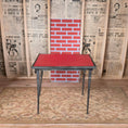 Load image into Gallery viewer, Retro Vintage Red Functional Folding Card Table & Chairs Set Classic Miniatures (1993)