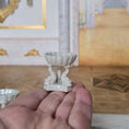 Load image into Gallery viewer, Tall Vince Stapleton Miniature Porcelain Dolphin Compote Iridescent Signed IGMA