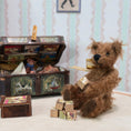 Load image into Gallery viewer, OOAK Cinnamon Mohair Teddy Bear Dollhouse Toy Artisan Made
