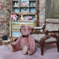 Load image into Gallery viewer, Kay’s Bears Rose Pink Miniature Teddy Bear Silk Velvet Mohair