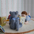 Load image into Gallery viewer, Kay’s Bears Baby Blue Miniature Teddy Bear Silk Velvet Mohair