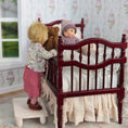 Load image into Gallery viewer, Paulette Svec Miniature Wool Teddy Bear with Pink Ribbon