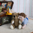 Load image into Gallery viewer, Vintage Little Brown Classic Mohair Teddy Bear Hand Stitched