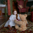 Load image into Gallery viewer, Vintage Jointed Tan Mohair Teddy Bear by Beth Diane Hogan