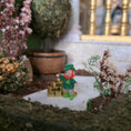 Load image into Gallery viewer, Mary Whitehead OOAK Miniature Crocheted Leprechaun Toy