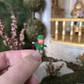 Load image into Gallery viewer, Mary Whitehead OOAK Miniature Crocheted Leprechaun Toy