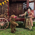 Load image into Gallery viewer, Hugo Brown Jointed Mohair Toy Teddy Bear With Harness Bearly a Whisper Limited Edition
