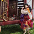 Load image into Gallery viewer, Fortune Teller Gypsy Miniature Toy Teddy Bear With Crystal Ball for 1:12 Children