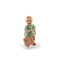 Load image into Gallery viewer, Sweet Catherine Muniere IGMA Blonde Little Girl Clay Dollhouse Doll with Purse 1:12
