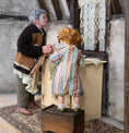 Load image into Gallery viewer, Grandmother & Granddaughter Dish Drying OOAK Clay Character Dollhouse Dolls Pair