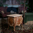 Load image into Gallery viewer, RESERVED FOR RICK Marquetry Louis XV Commode Table Marble Top Rococo