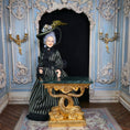 Load image into Gallery viewer, RESERVED FOR RICK 24k Gold Dolphin Console Pier Table Green Marble
