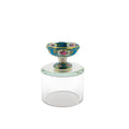 Load image into Gallery viewer, IGMA Miyuki Nagashima Hand Painted Sevres Style Gilt Turquoise Floral Compote