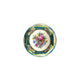 Load image into Gallery viewer, IGMA Miyuki Nagashima Hand Painted Sevres Style Gilt Turquoise Floral Compote
