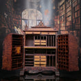 Load image into Gallery viewer, RESERVED FOR RICK: Vintage Gilbert Mena Burlwood Wooten Desk Artisan Miniature Secretary Cabinet