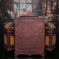 Load image into Gallery viewer, RESERVED FOR RICK: Vintage Gilbert Mena Burlwood Wooten Desk Artisan Miniature Secretary Cabinet